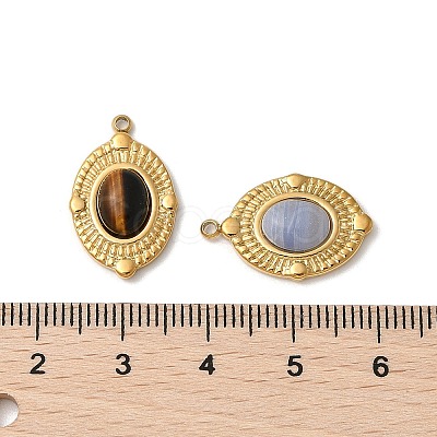 Natural Mixed Stone Pendants STAS-F312-08G-1