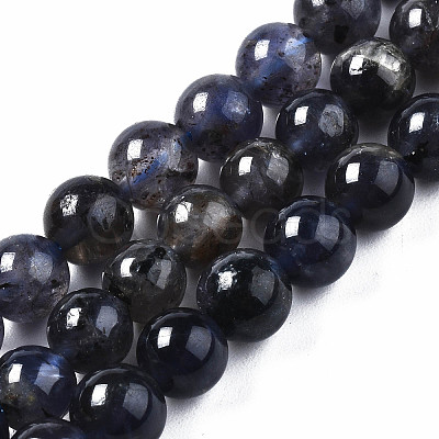 Natural Iolite/Cordierite/Dichroite Beads Strands X-G-S376-005A-1
