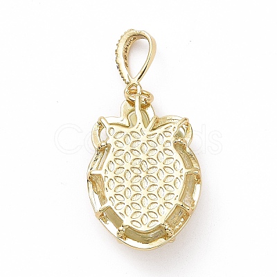 Opaque Resin Pendants KK-G406-51G-02-1