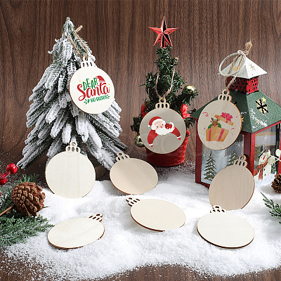 Unfinished Natural Wood Cutouts Ornaments WOOD-SP0001-17B-1