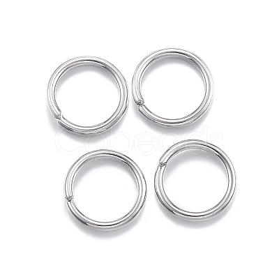 Tarnish Resistant 304 Stainless Steel Open Jump Rings STAS-E113-15P-1