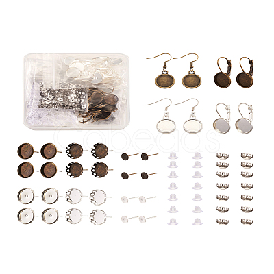 Fashewelry Brass Earring Finding Sets FIND-FW0001-19-1