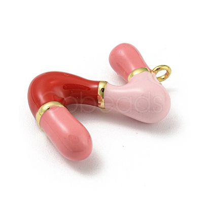 Brass Enamel Pendants X-KK-E093-03G-Z-1