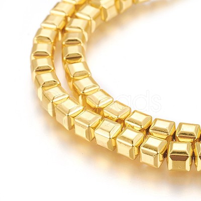 Electroplated Non-magnetic Synthetic Hematite Beads Strands G-P423-13B-G-1