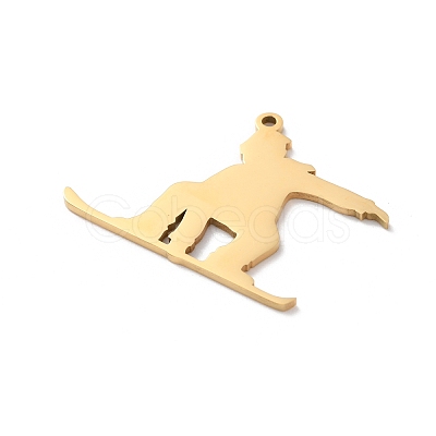 304 Stainless Steel Pendants STAS-S149-06G-1
