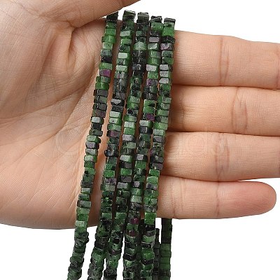Natural Ruby in Zoisite Beads Strands G-A280-C09-01-1