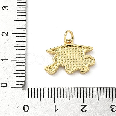 Brass Enamel Pendants KK-A273-09G-1