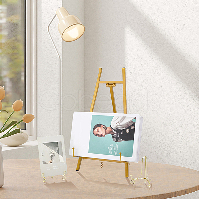 1Pc Iron Photo Frame Display Easels AJEW-OC0014-66-1