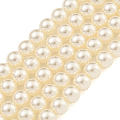 Glass Pearl Beads Strands X-HY-G002-01C-02-1