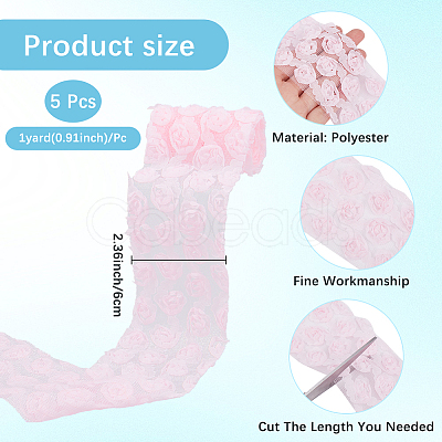 Polyester Hair Decoration AJEW-WH20048-09C-1