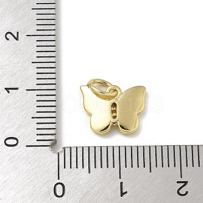 Brass Micro Pave Cubic Zirconia Charms KK-U046-16G-02-1