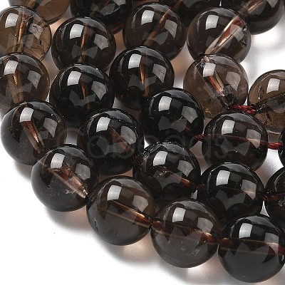 Natural Smoky Quartz Beads Strands G-C265-A01-10mm-01-1