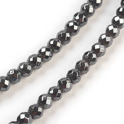 Non-Magnetic Synthetic Hematite Beads Strands HEMA-3D-1