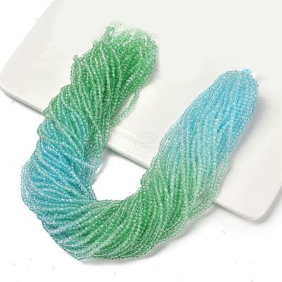 Transparent Painted Glass Beads Strands DGLA-A034-T1mm-A16-1