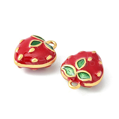 Brass Enamel Charms KK-G462-18MG-1