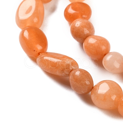 Natural Red Aventurine Beads Strands G-P497-01C-59-1