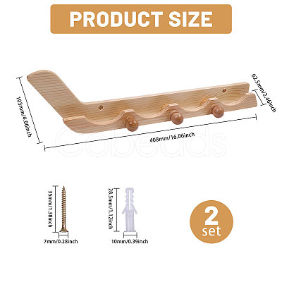 Wooden Wall Mounted Hockey Display Holder ODIS-WH0086-106-1