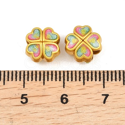 Alloy Enamel Beads ENAM-D318-01G-06-1