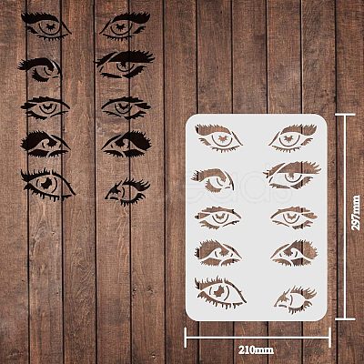 Large Plastic Reusable Drawing Painting Stencils Templates DIY-WH0202-095-1