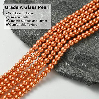 Grade A Glass Pearl Beads HY-J001-4mm-HX019-1