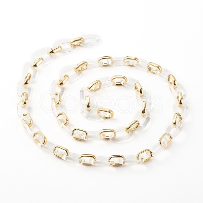 Handmade CCB Plastic Cable Chains AJEW-JB00960-01-1