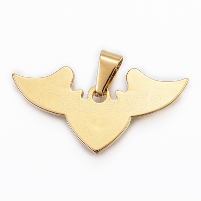304 Stainless Steel Pendants X-STAS-H372-38G-1