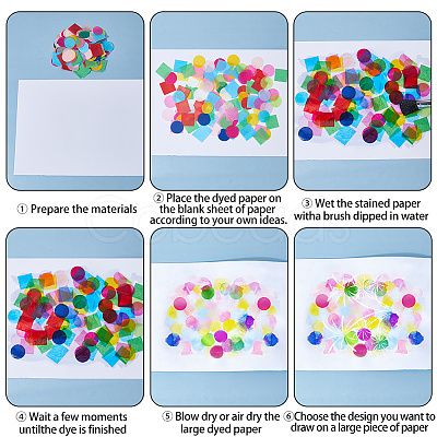 10 Bags Flat Round Paper Confetti DIY-ME0002-97-1