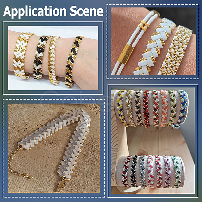 240Pcs 2-Hole Opaque Glass Seed Beads SEED-SC0001-62B-1