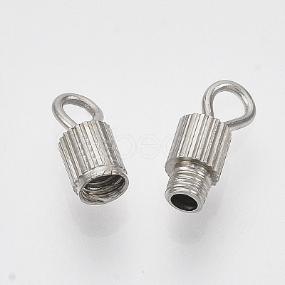 Brass Screw Clasps KK-N254-05P-1