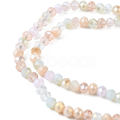 Electroplate Glass Beads Strands EGLA-yw0002-C05-1