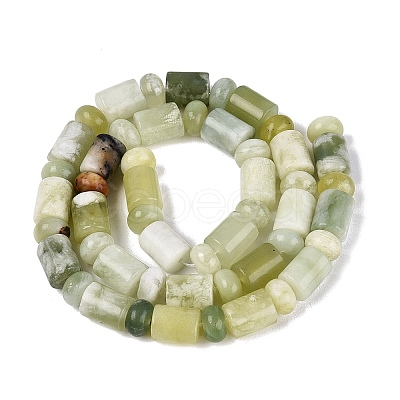Natural Xiuyan Jade Beads Strands G-Q616-09E-02-1