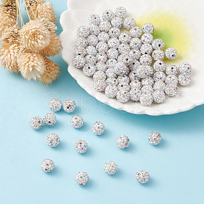 Pave Disco Ball Beads RB-YW0001-10A-1