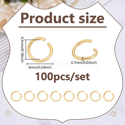Brass Open Jump Rings KK-WH0088-82-1