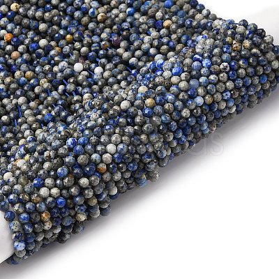 Natural Lapis Lazuli Beads Strands G-RM2025-A24-4mm-1