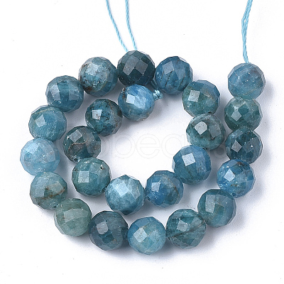 Natural Apatite Beads Strands X-G-S345-8mm-008-1