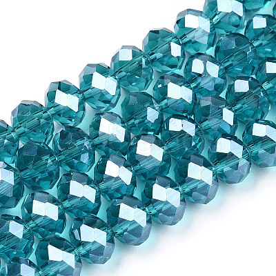 Electroplate Glass Beads Strands EGLA-A034-T3mm-A33-1