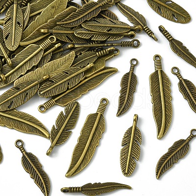 60Pcs Tibetan Style Alloy Pendants TIBEP-FS0001-19-1