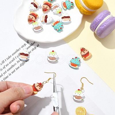 16Pcs 4 Styles Zinc Alloy Pendants FIND-CJ0005-31-1