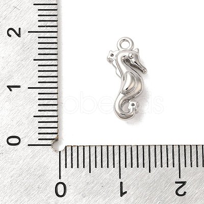 Marine Animal Theme Platinum  Brass Micro Pave Clear Cubic Zirconia Pendants KK-U031-01P-02-1