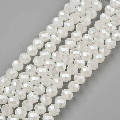 Electroplate Glass Beads Strands EGLA-A034-J10mm-A08-1