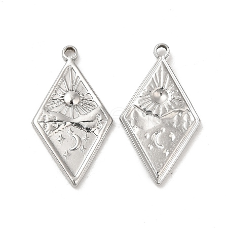 Non-Tarnish 304 Stainless Steel Pendants LS-STAS-L020-038P-1