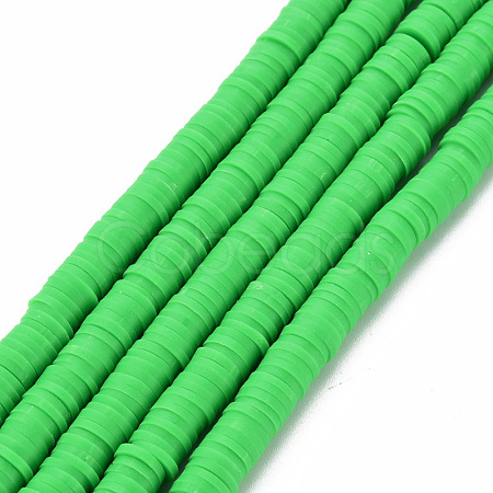 Handmade Polymer Clay Bead Strands CLAY-T002-6mm-43-1