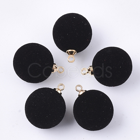 Flocky Acrylic Pendants FIND-T046-33D-01-1
