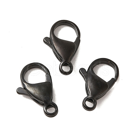 Ion Plating(IP) Polished 316 Surgical Stainless Steel Lobster Claw Clasps STAS-R072-15A-B-1