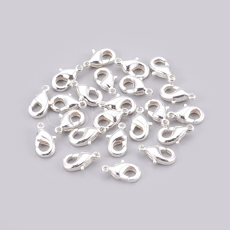 Brass Lobster Claw Clasps X-KK-T014-121S-1