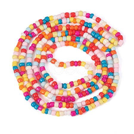 Resin Beads Bracelets BJEW-TAC0080-01F-1