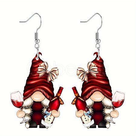 Christmas Acrylic Dangle Earrings FS-WG0219A-01-1