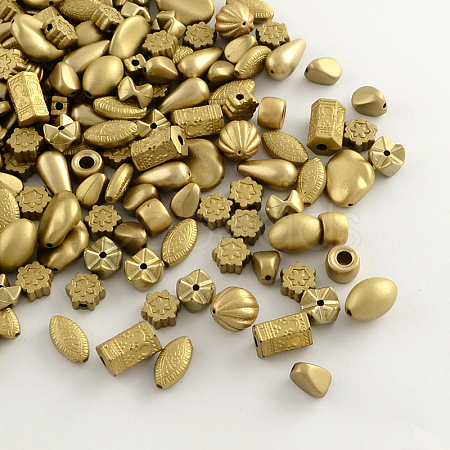 Plated Acrylic Beads X1-MACR-R546-09-1