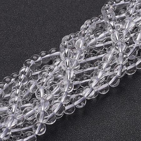 Synthetic Quartz Crystal Beads Strands GSR6mmA039-1-1