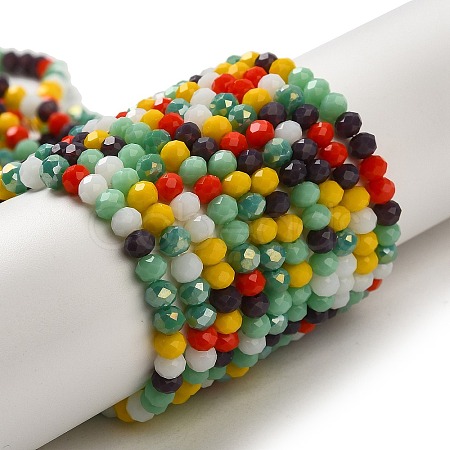 Glass Beads Strands EGLA-A034-M4mm-43-1